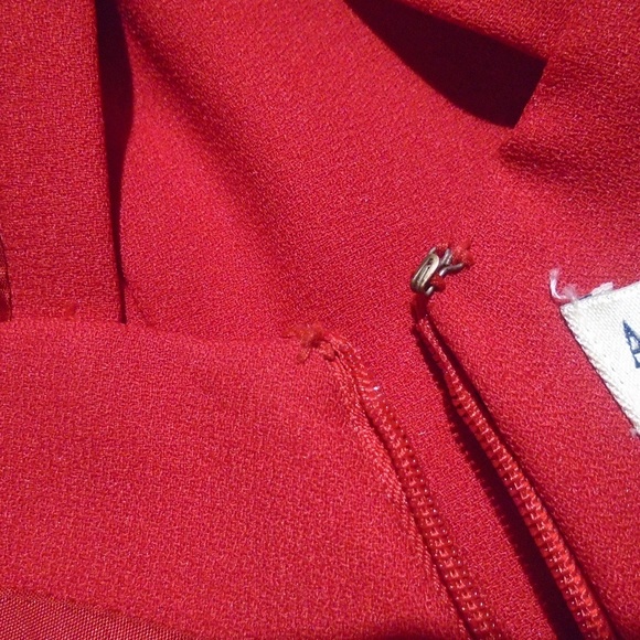 ANN TAYLOR Special Occasion Red Midi Sheath Dress - Picture 10 of 10